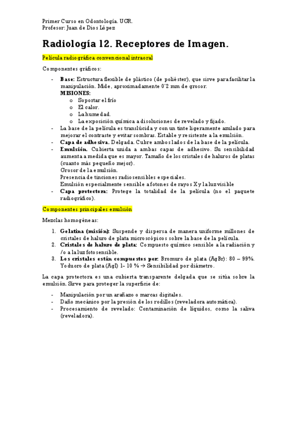 Miniatura del documento Radiología 12. Receptores de Imagen..pdf