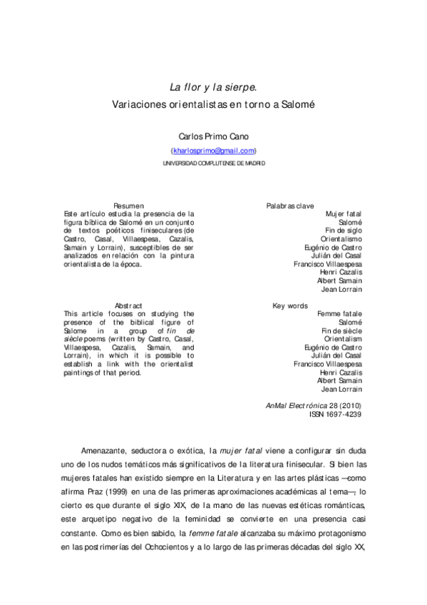 Miniatura del documento Carlos Primo La flor y la sierpe Variaciones orientalistas en torno a Salomé T2.2.pdf