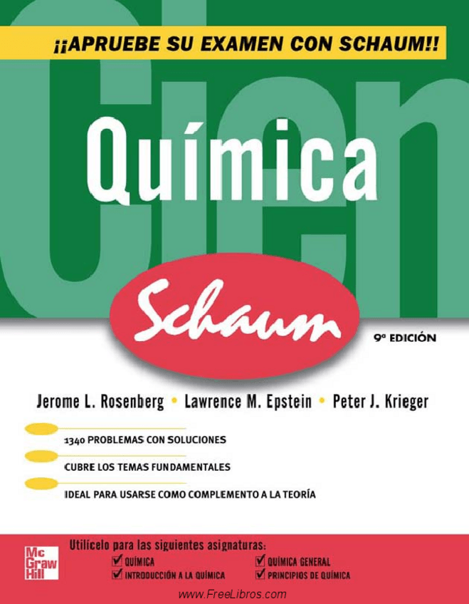 Miniatura del documento Quimica General - Jerome Rosenberg Lewrence Epstein y Peter Krieger (Coleccion SCHAUM) - Novena Edicion.pdf