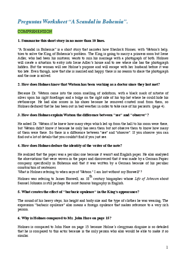 Miniatura del documento WORKSHEET “A Scandal in Bohemia”.  .pdf