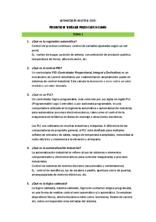 Miniatura del documento AUTOMATIZACIÓN INDUSTRIAL 2019 - Preguntas de teoría posibles.pdf