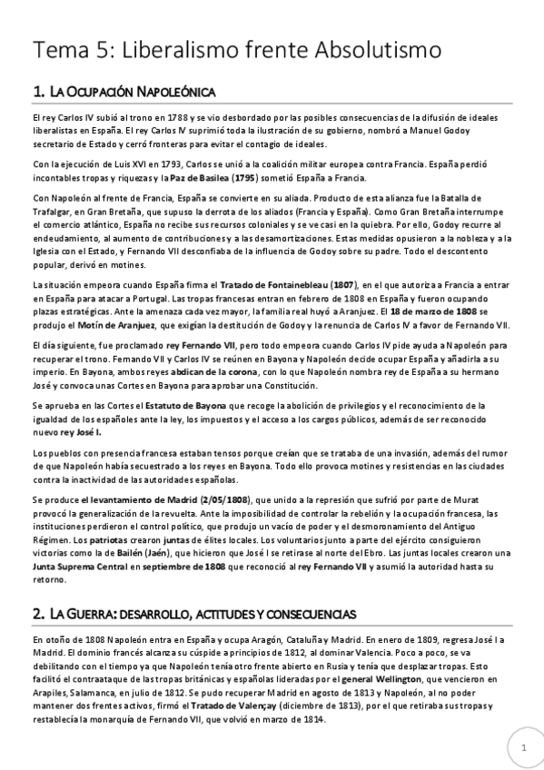 Miniatura del documento Tema 1 - Guerra Independencia.pdf
