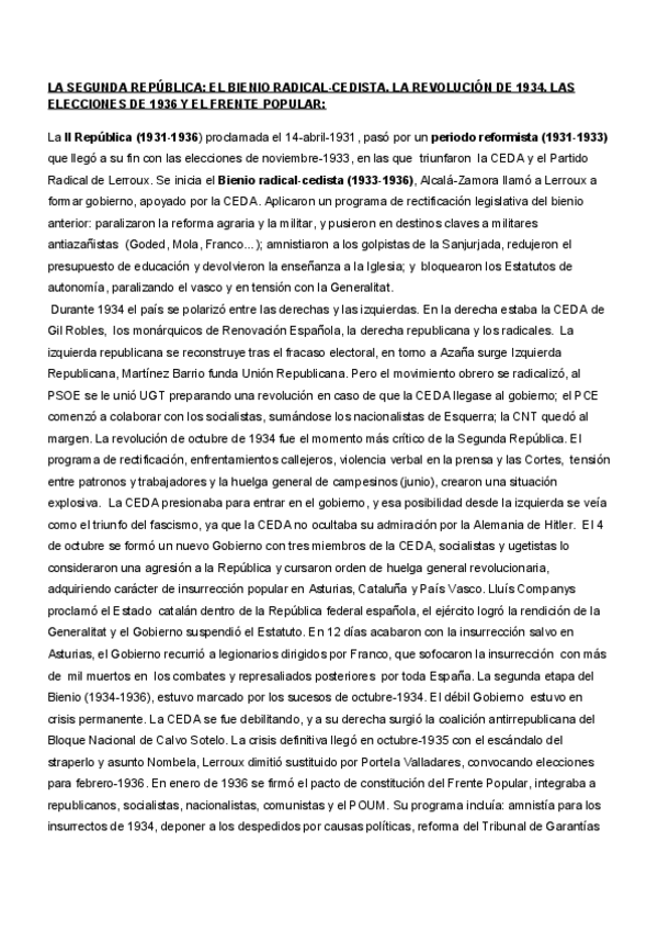 Miniatura del documento EL BIENIO RADICAL-CEDISTA LA REVOLUCIÓN DE 1934. LAS ELECCIONES DE 1936 Y EL FRENTE POPULAR:.pdf