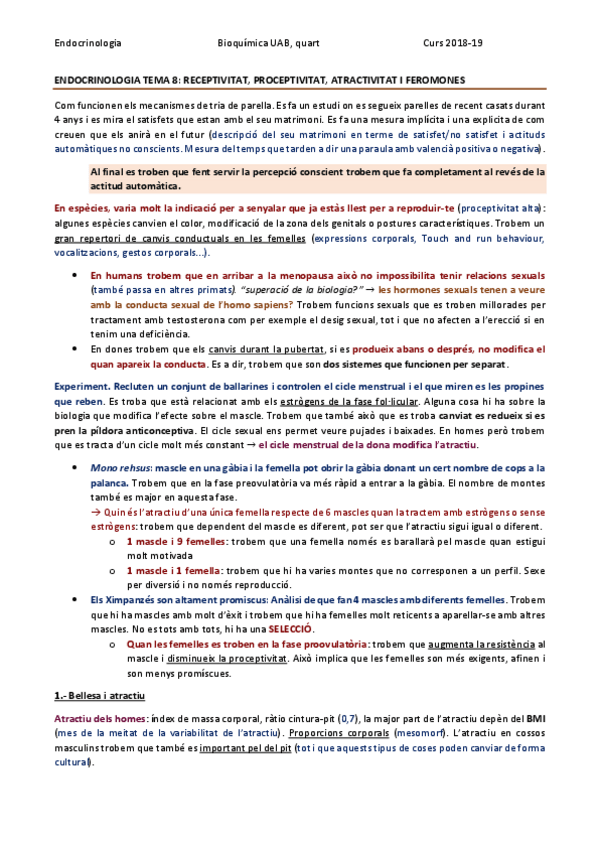 Miniatura del documento ENDOCRINOLOGIA TEMA 8 - RECEPTIVITAT- PROCEPTIVITAT, ATRACTIVITAT I FEROMONES.pdf