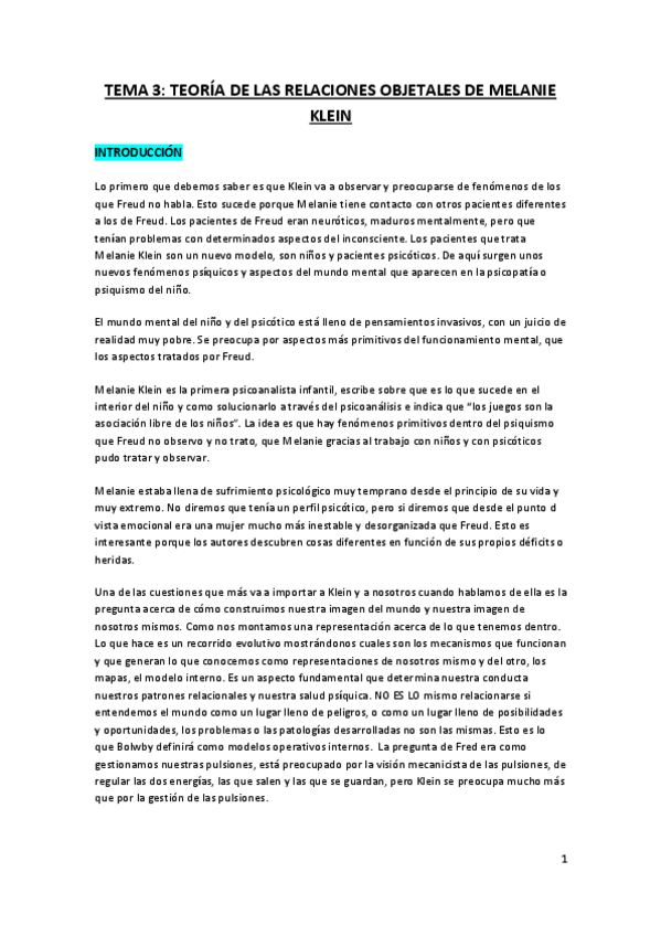 Miniatura del documento TEMA 3. Teoría de las Relaciones Objetales.pdf