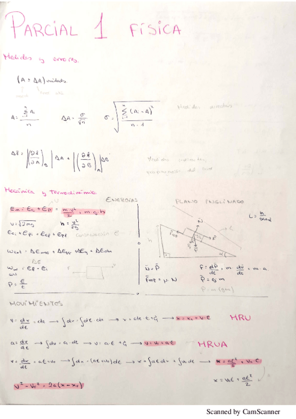 Miniatura del documento Formulario Fisica Parcial 1.pdf
