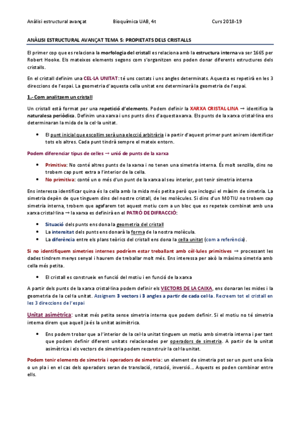 Miniatura del documento ANÀLISI ESTRUCTURAL TEMA 5 - PROPIETATS DELS CRISTALLS.pdf