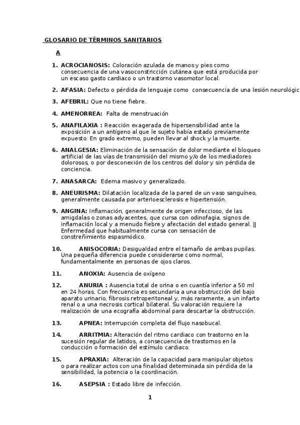 Miniatura del documento GLOSARIO DE TÉRMINOS SANITARIOS 1º ENFERMERÍA.docx
