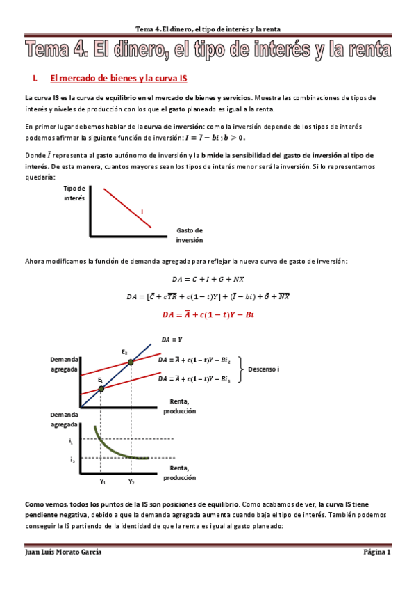 Miniatura del documento Tema 4. El dinero el tipo de interés y la renta.pdf
