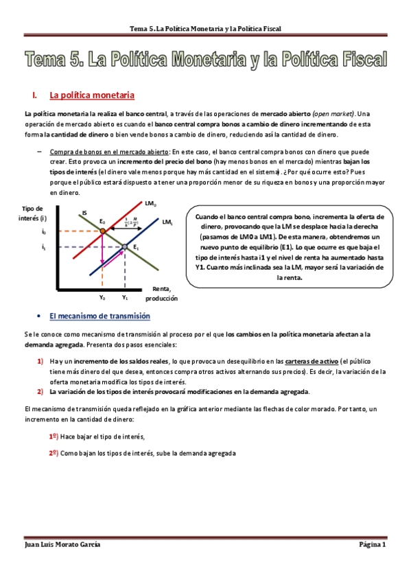 Miniatura del documento Tema 5. La Política Monetaria y la Política Fiscal.pdf