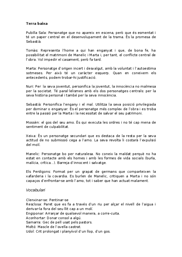 Miniatura del documento Terra baixa.docx