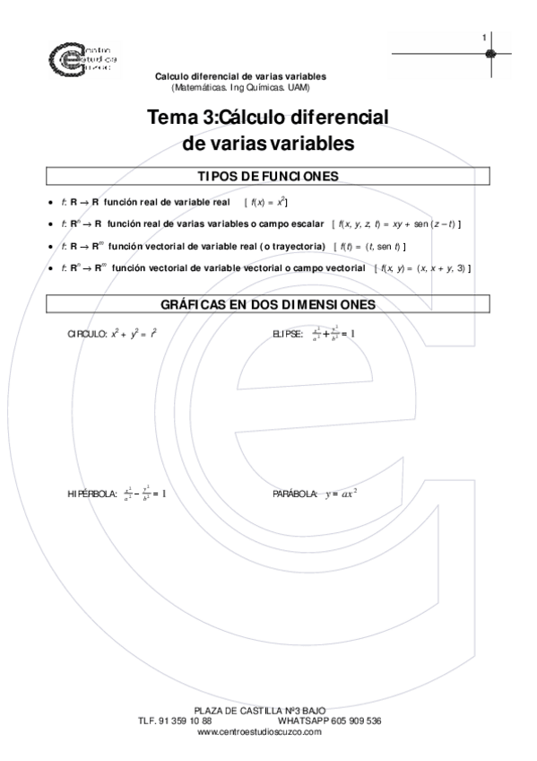 Miniatura del documento Tema 4 Calculo diferencial de varias variables.pdf