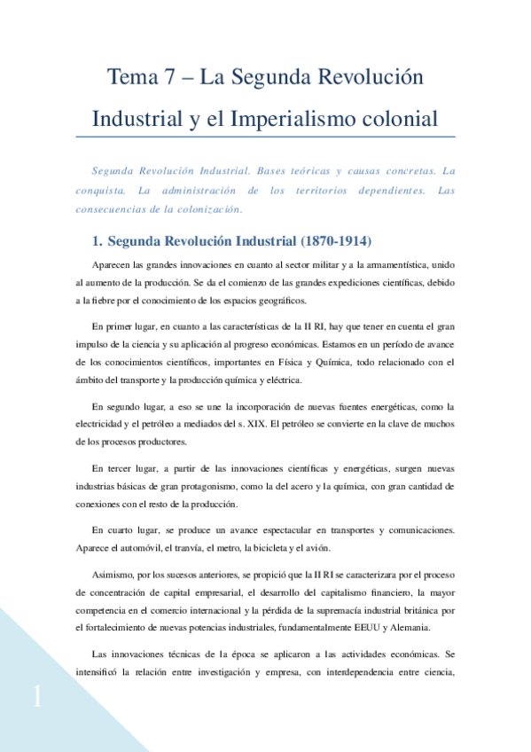 Miniatura del documento Tema-7-Segunda-Revolucion-Industral-y-el-Imperialismo-colonial.docx