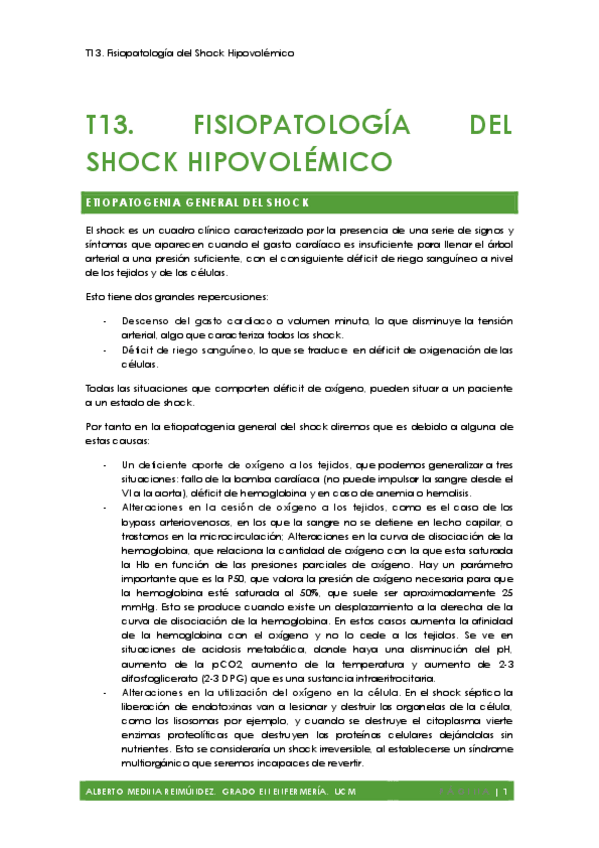 Miniatura del documento T13. Fisiopatología del Shock Hipovolémico AMR.pdf