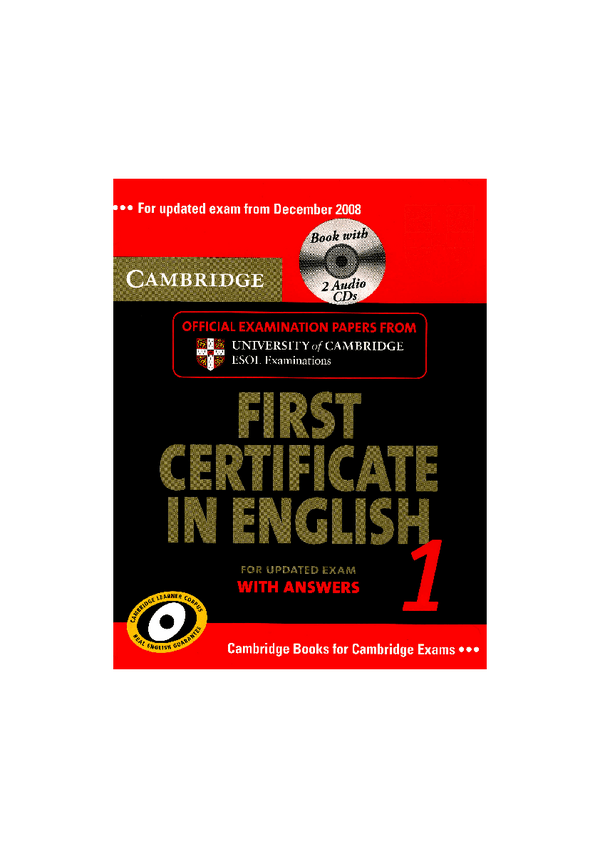 Miniatura del documento Cambridge First Certificate in English 1.pdf