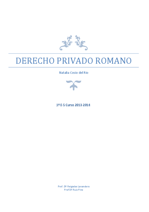 Miniatura del documento Derecho Privado Romano.pdf