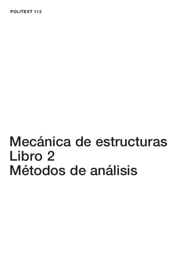Miniatura del documento libro- Mecánica de estructuras