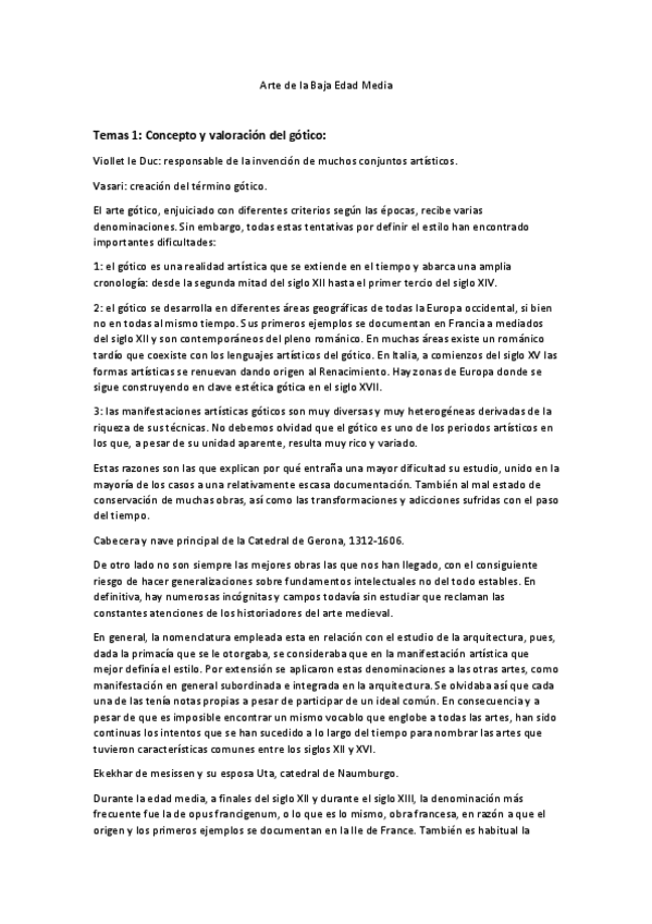 Miniatura del documento Arte de la Baja Edad Media apuntes.pdf