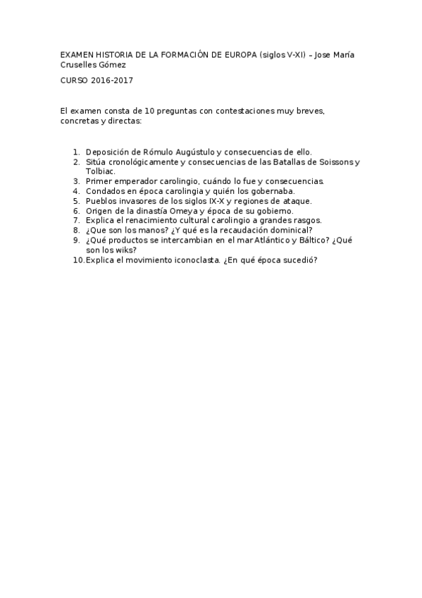 Miniatura del documento Examen-Formacion-de-Europa-s.V-XI-2016-2017.docx