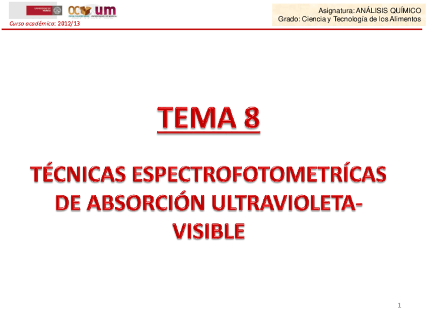 Miniatura del documento TEMA-8-Espectrofotometria-de-absorcion-UV-Vis.pdf