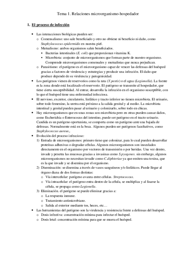 Miniatura del documento Tema 1. Relaciones microorganismo-hospedador.docx