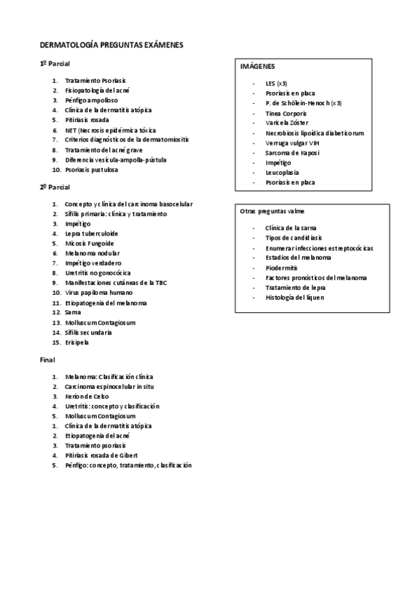 Miniatura del documento DERMATOLOGÍA PREGUNTAS EXÁMENES.pdf