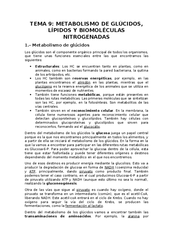 Miniatura del documento Apuntes-Tema-9-Glucolisis.docx
