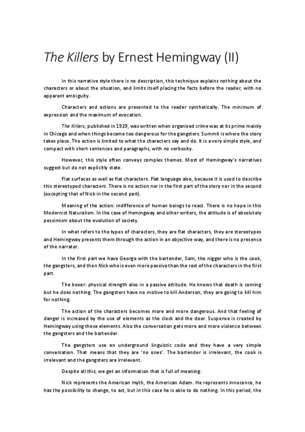 Miniatura del documento 9- THE KILLERS II Ernest Hemingway.pdf