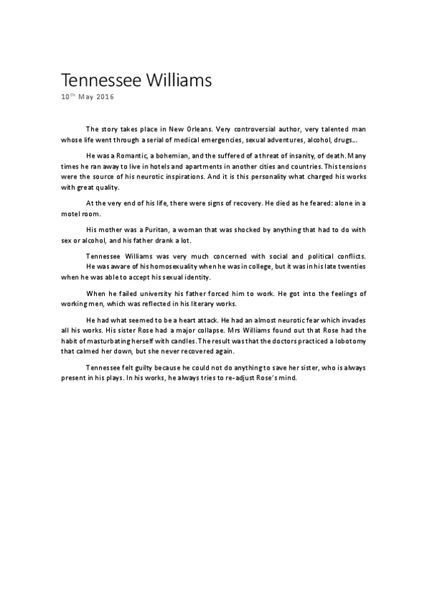 Miniatura del documento 18- A STREETCAR NAMED DESIRE Tennessee Williams.pdf