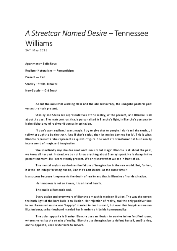 Miniatura del documento 19 - A STREETCAR NAMED DESIRE Tennessee Williams.pdf