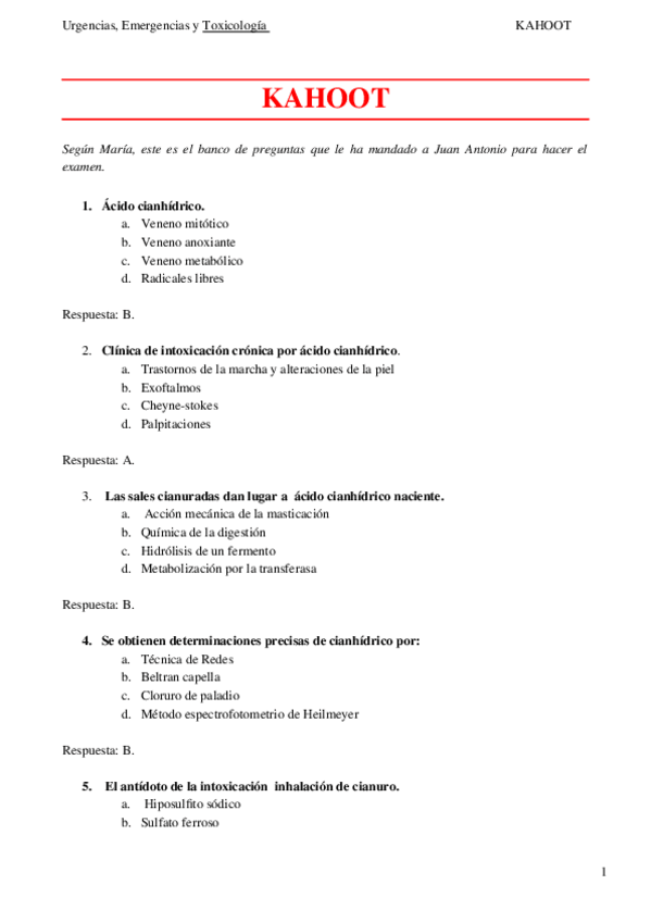 Miniatura del documento Kahoot-Toxicologia.docx