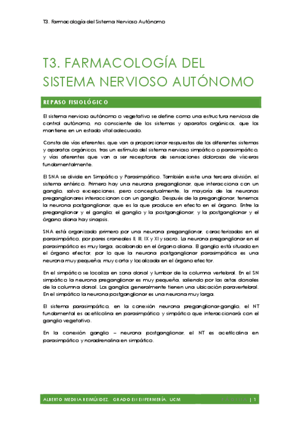 Miniatura del documento T3. Farmacología del Sistema Nervioso Autónomo.pdf