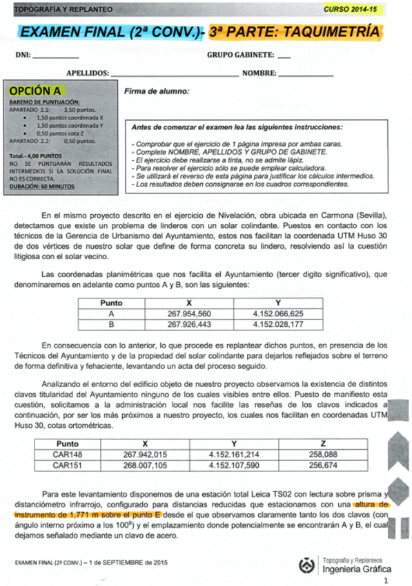 Miniatura del documento EX. 2º CONV. TAQUIMETRÍA CURSO 2014-2015.pdf