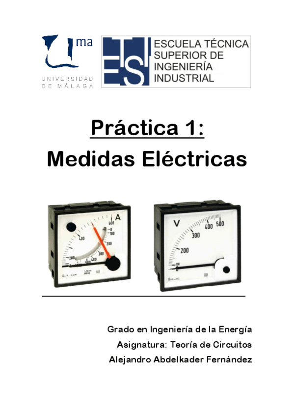 Miniatura del documento Práctica 1 - Medidas Eléctricas - Alejandro Abdelkader.pdf