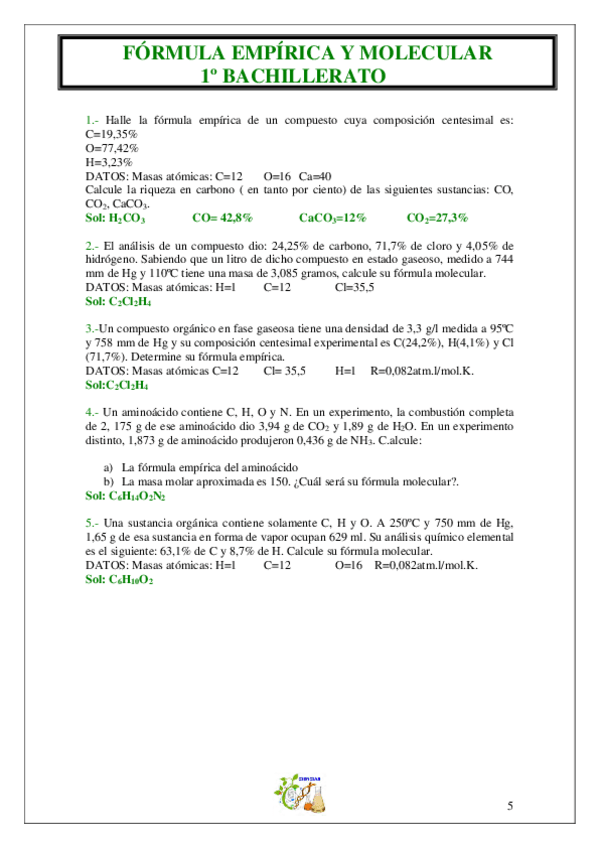 Miniatura del documento ejercicios-Formula-Empirica-y-Molecular.pdf