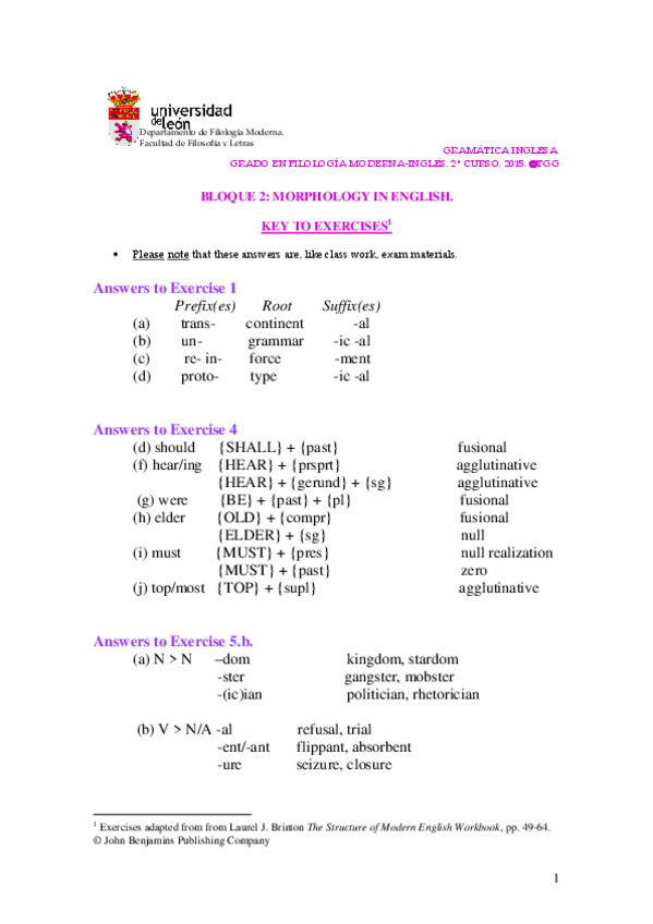 Miniatura del documento MORPHOLOGY IN ENGLISH - SOLUTIONS.pdf