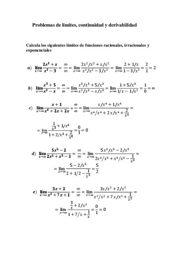 Miniatura del documento Ejercicios de limites continuidad y derivabilidad.pdf