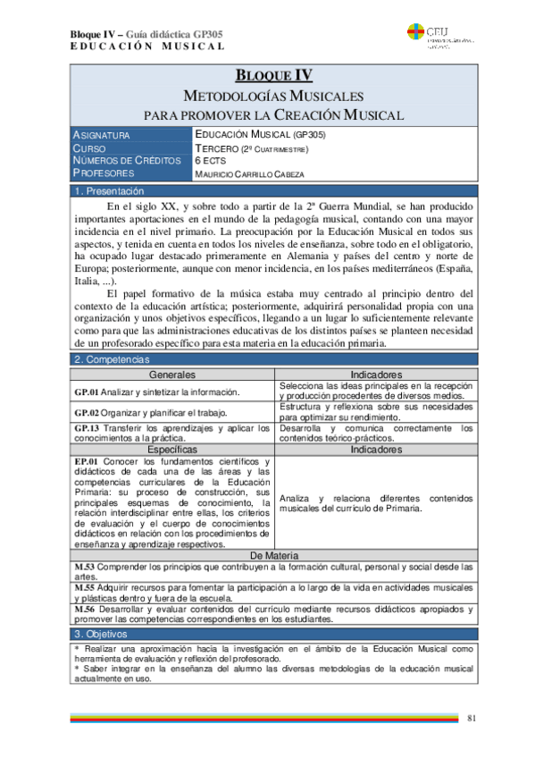 Miniatura del documento BLOQUE IV_Metodologías musicales para promover la creación musical.pdf