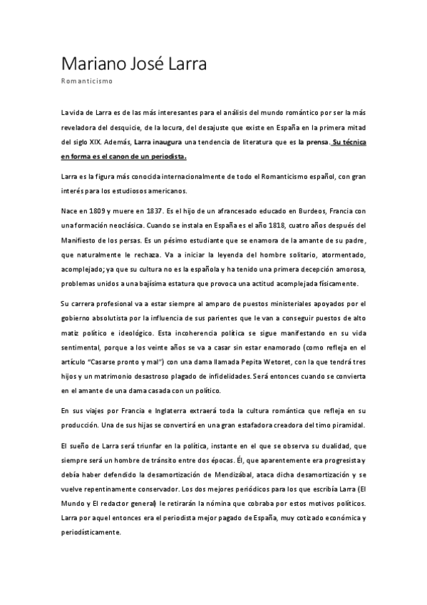 Miniatura del documento ROMANTICISMO Mariano José de Larra.pdf