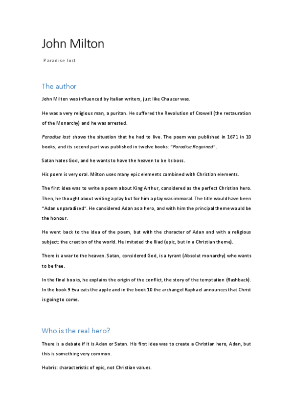 Miniatura del documento 5. Paradise lost - John Milton.pdf