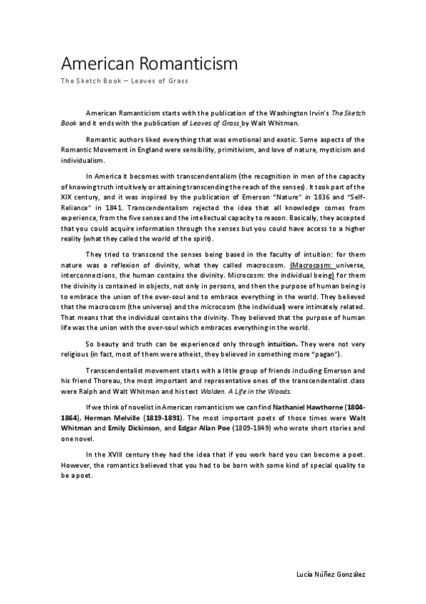 Miniatura del documento American Romanticism and trascendentalism.pdf
