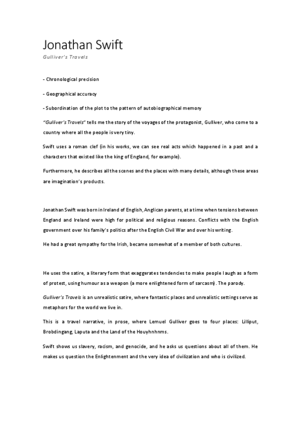 Miniatura del documento Jonathan Swift - Gulliver’s Travels.pdf