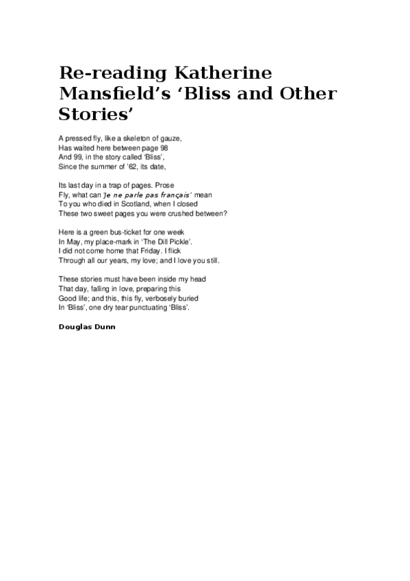 Miniatura del documento Re-reading-Katherine-Mansfields-Bliss-and-Other-Stories.docx