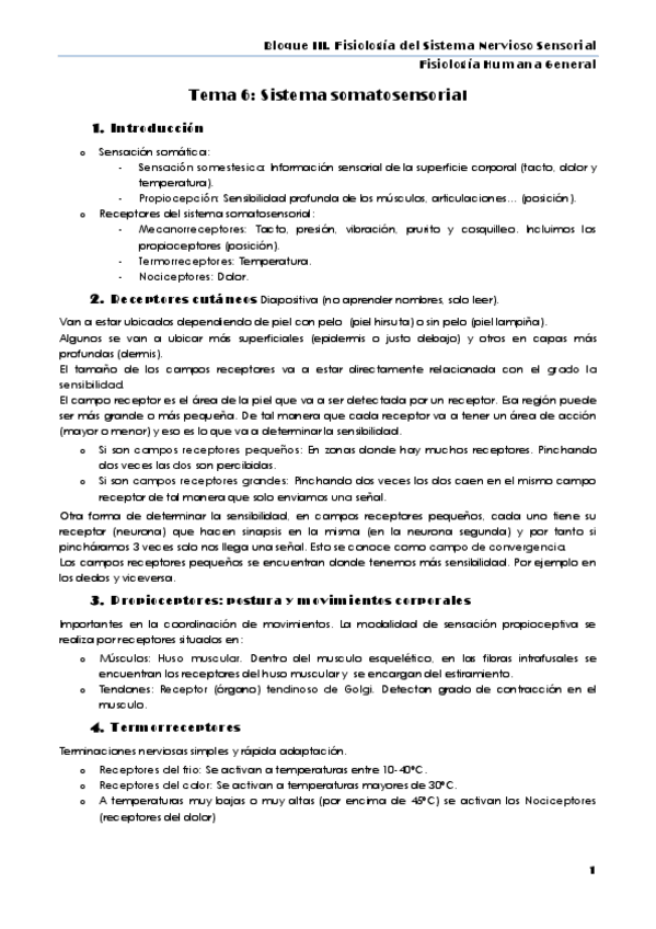 Miniatura del documento Tema 6. Sistema somatosensorial.pdf