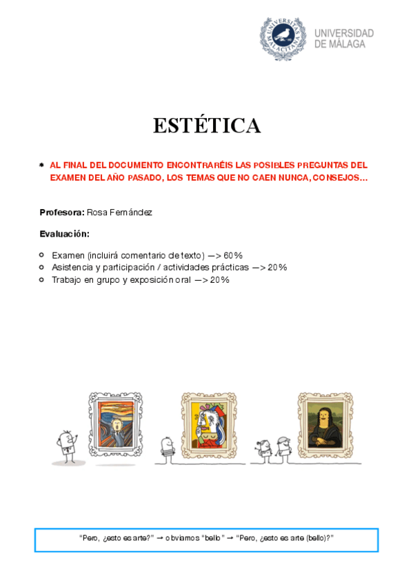 Miniatura del documento Estética Apuntes+Examen
