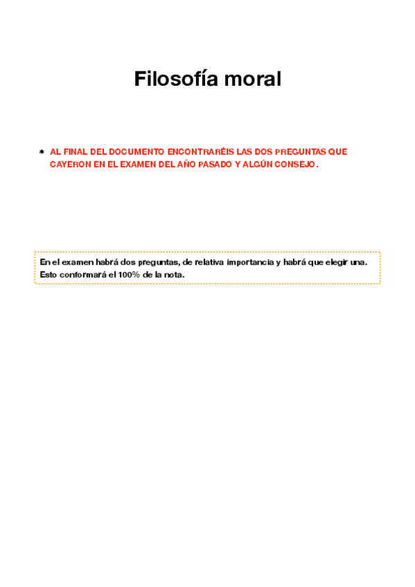 Miniatura del documento Filosofía moral Apuntes+Examen