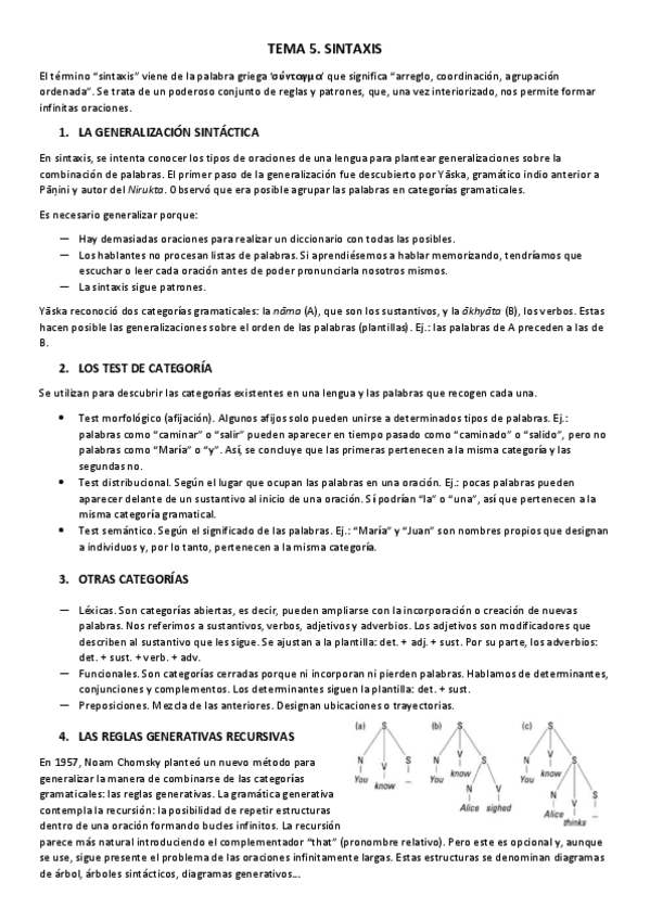 Miniatura del documento Tema 5. Sintaxis. Resumen