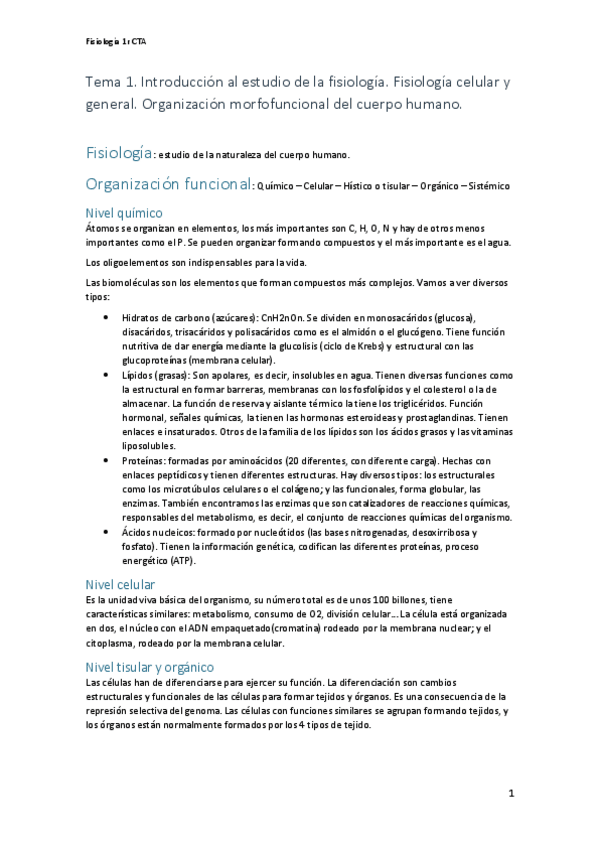 Miniatura del documento Fisiologia-Tema 1pdf