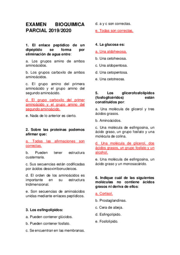 Miniatura del documento EXAMEN BIOQUIMICA PARCIAL RESUELTO 19/20