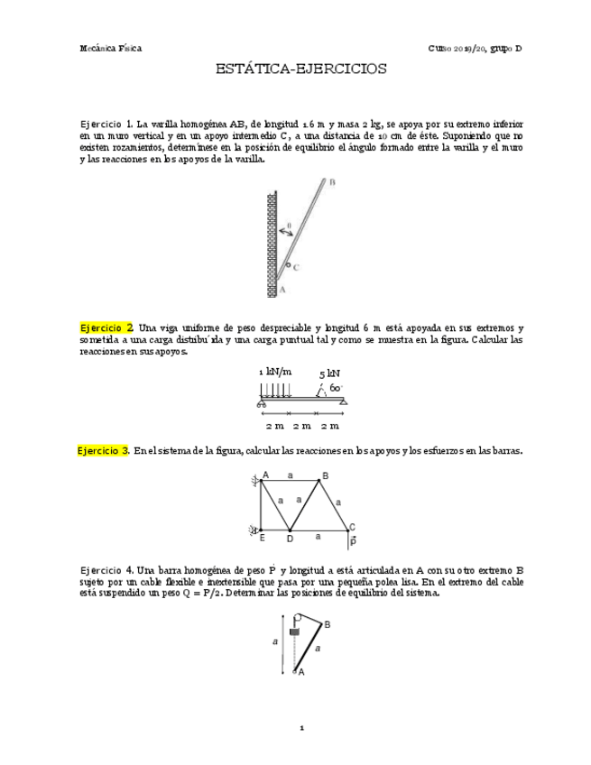 Miniatura del documento EJERCICIOS Estática resueltos